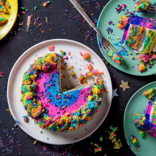 Electric Tie-Dye Layer Cake